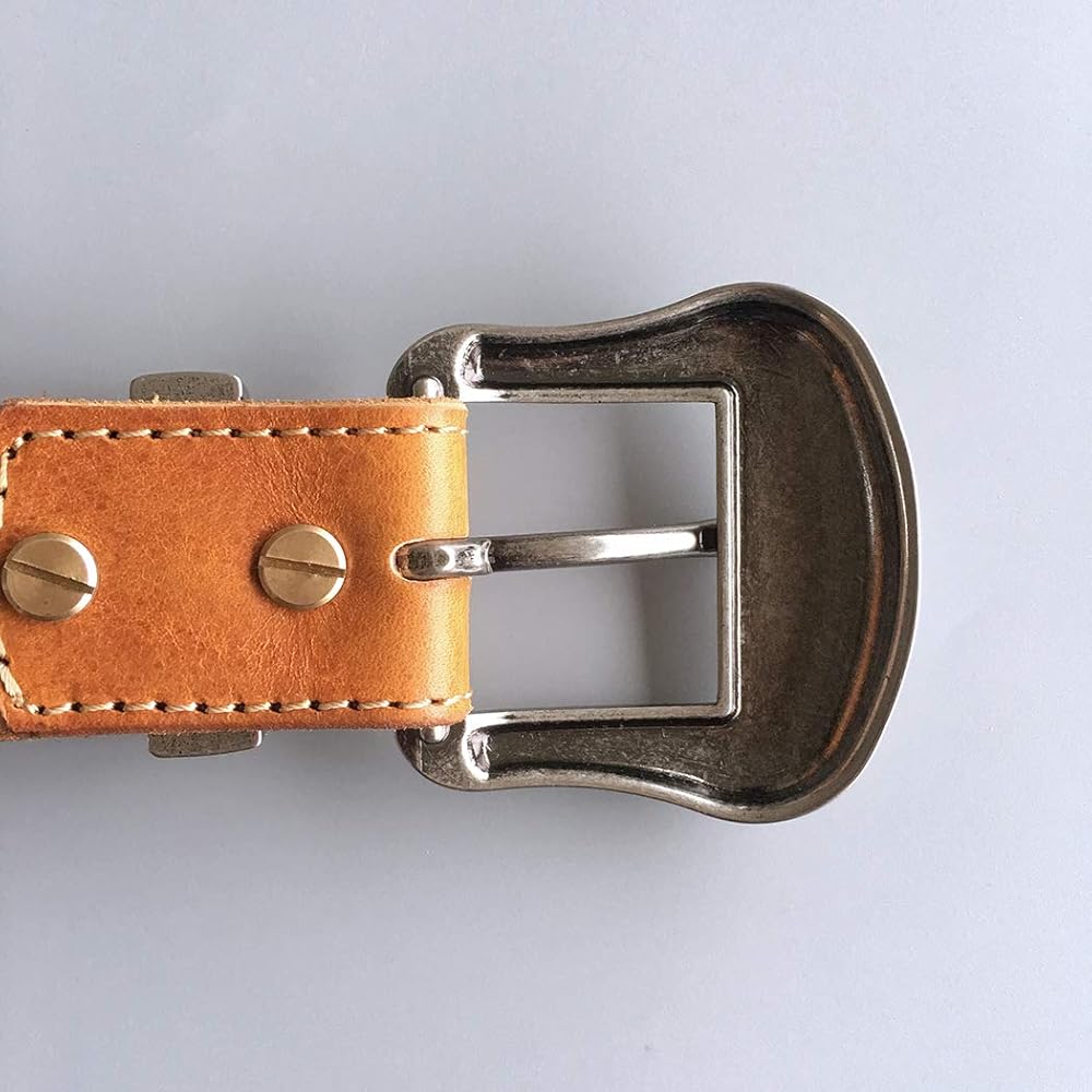 Vintage Pin Belt Buckle Hand Crafted Cowboy Cowgirl Genuine